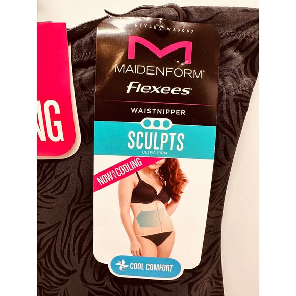 New Women Black Maidenform Flexees Cool Comfort Ultra Firm Waist Trainer Size XL - Picture 2 of 6